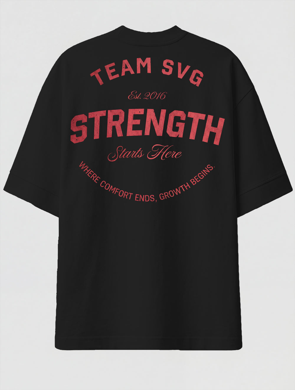 Camiseta Oversized Premium - Strength Starts Here – Urban Savage