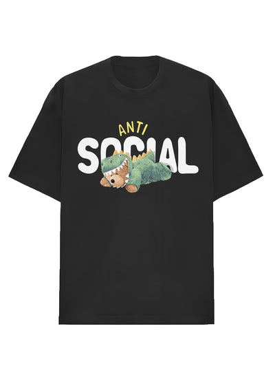 Camiseta Oversized Premium - Anti Social Bear
