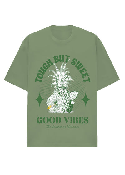 Camiseta Oversized Premium - Applepine Good Vibes