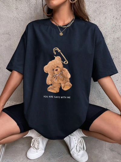 Camiseta Oversized Premium - Bear Alfinete