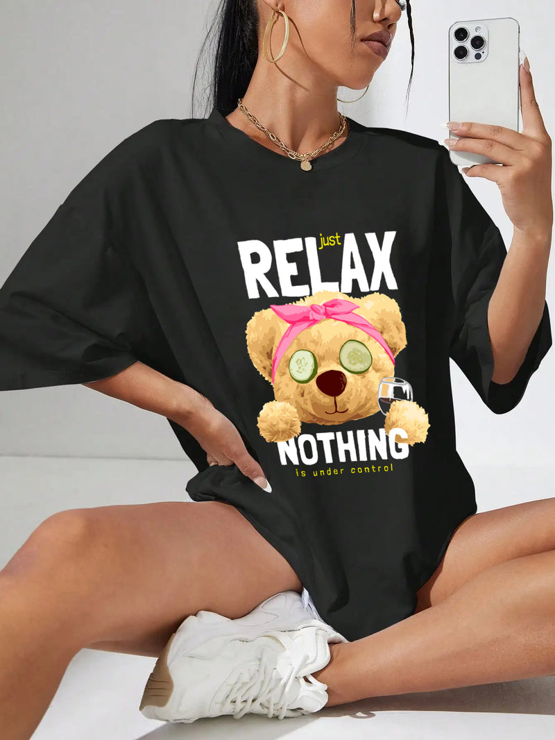 Camiseta Oversized Premium - Bear Relax