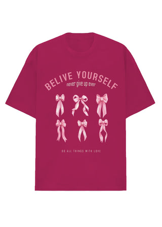 Camiseta Oversized Premium - Believe Yourself