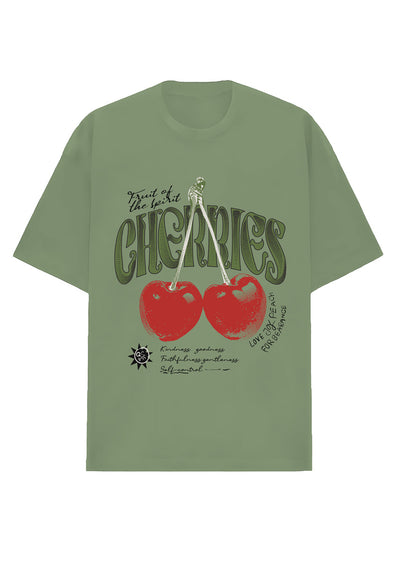 Camiseta Oversized Premium - Cherries fruit of spirit