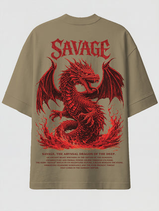 Camiseta Oversized Premium - Dragon of the Deep