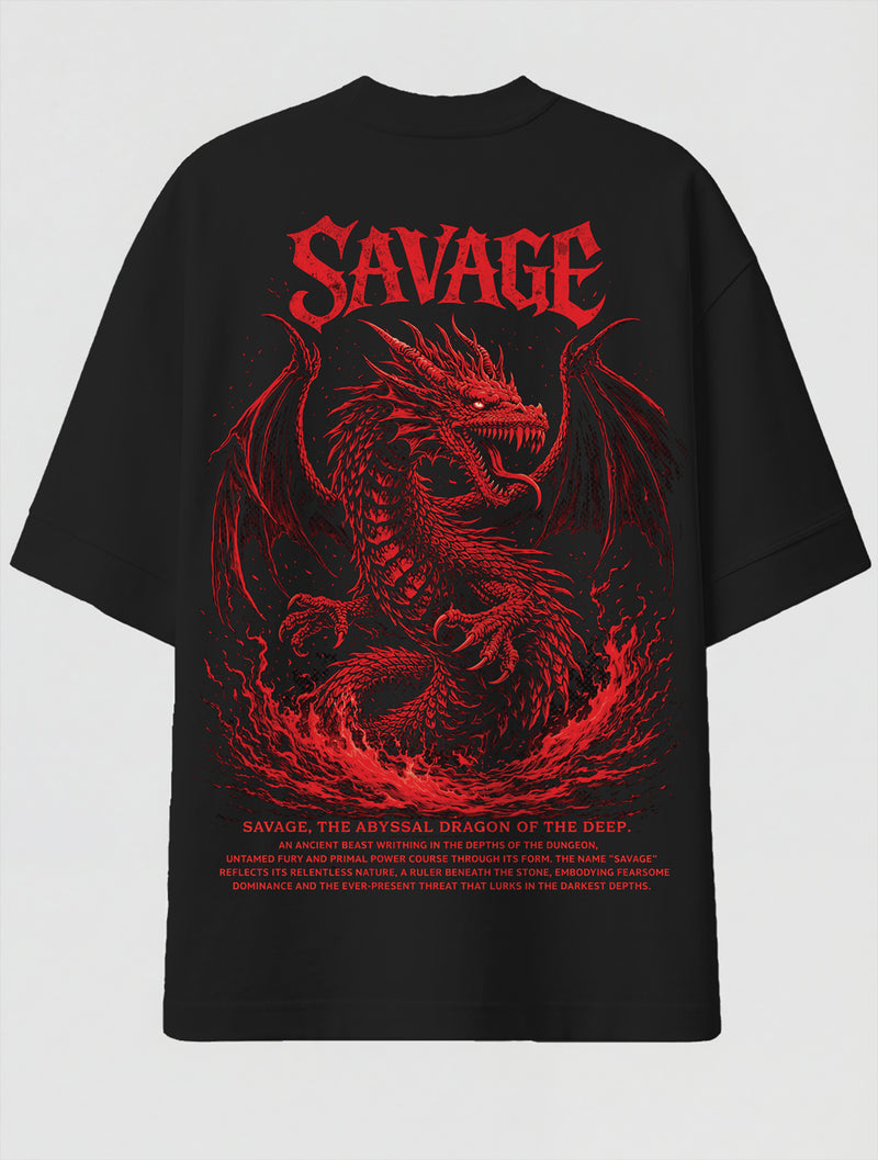 Camiseta Oversized Premium - Dragon of the Deep