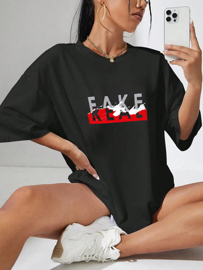 Camiseta Oversized Premium - Fake Real
