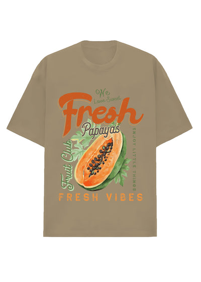 Camiseta Oversized Premium - Fresh Papaya