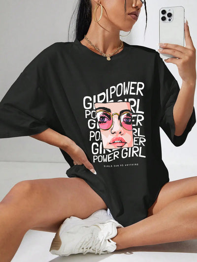 Camiseta Oversized Premium - Girl Power