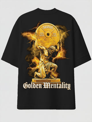 Camiseta Oversized Premium - Golden Mentality