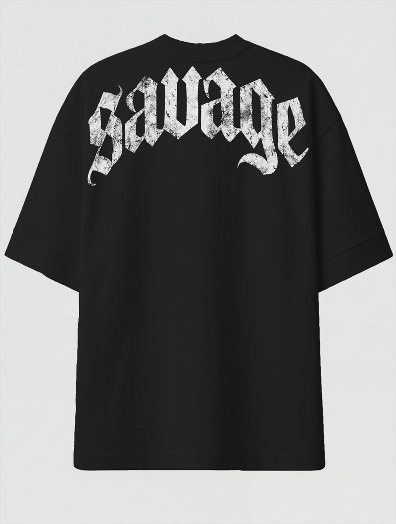 Camiseta Oversized Premium - Gothic Savage