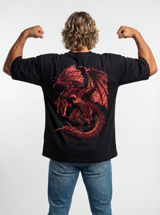 Camiseta Oversized Premium - Hunter Rathalos