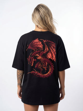 Camiseta Oversized Premium - Hunter Rathalos