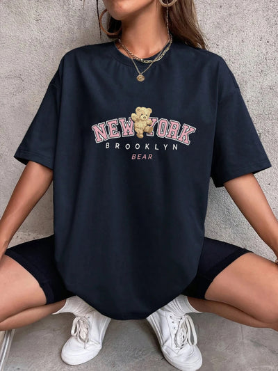 Camiseta Oversized Premium - New York Bear