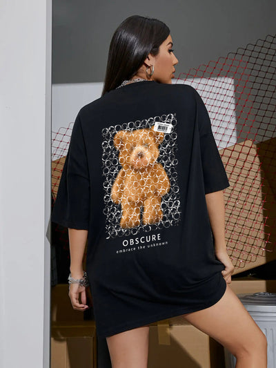 Camiseta Oversized Premium - Obscure Bear