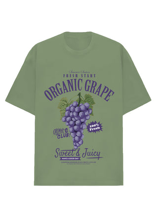 Camiseta Oversized Premium - Organic Grape