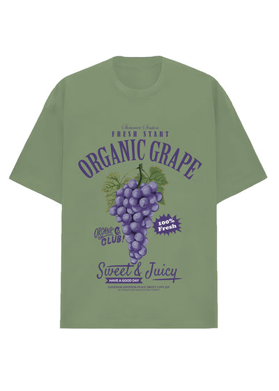 Camiseta Oversized Premium - Organic Grape