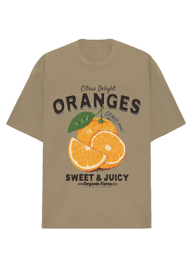 Camiseta Oversized Premium - Organic Oranges