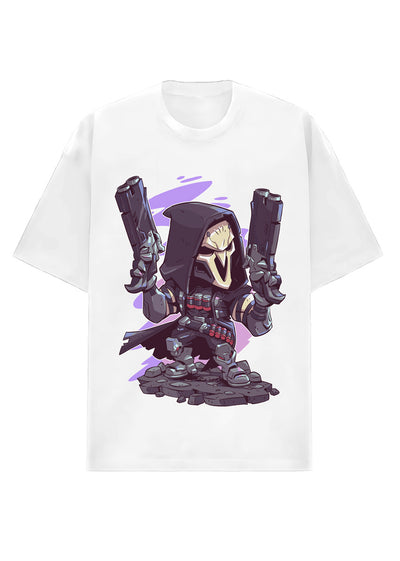Camiseta Oversized Premium - Chibi Grim