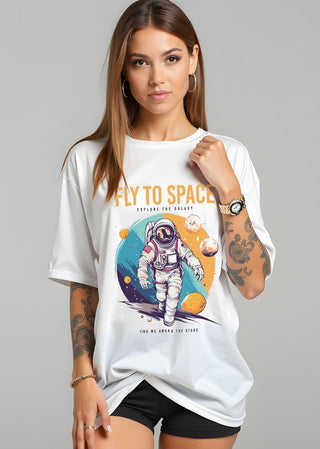 Camiseta Oversized Premium - Fly to Space