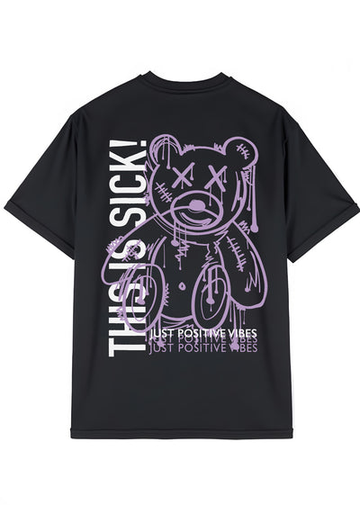 Camiseta Oversized Premium - Just Positive Vibes Bear