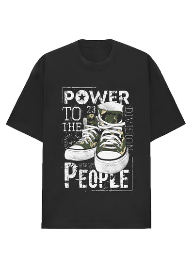 Camiseta Oversized Premium - Power to the People