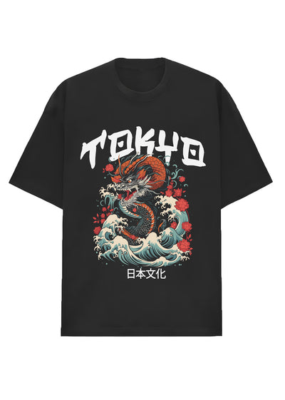 Camiseta Oversized Premium - Tokyo Dragão