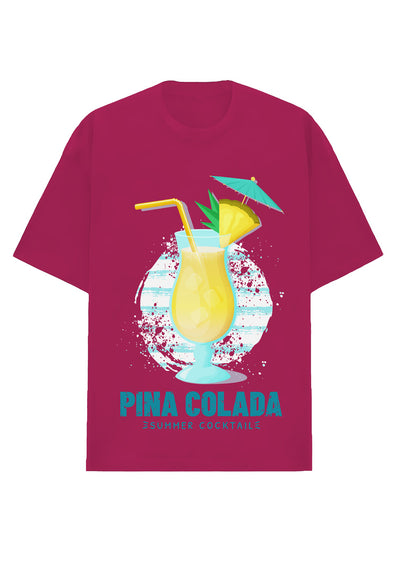 Camiseta Oversized Premium - Pina Colada Summer