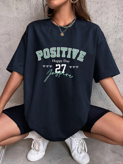 Camiseta Oversized Premium - Positive Happy Day