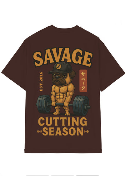 Camiseta Oversized Premium -  Pug Cutting Season