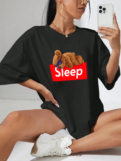 Camiseta Oversized Premium - Sleep Bear