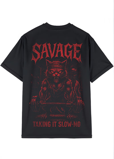 Camiseta Oversized Premium -  Slow-mo Cat