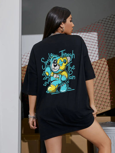 Camiseta Oversized Premium - Smile Bear