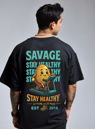Camiseta Oversized Premium -  Stay Healthy