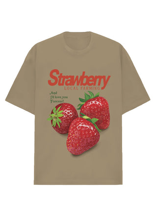 Camiseta Oversized Premium - Strawberry