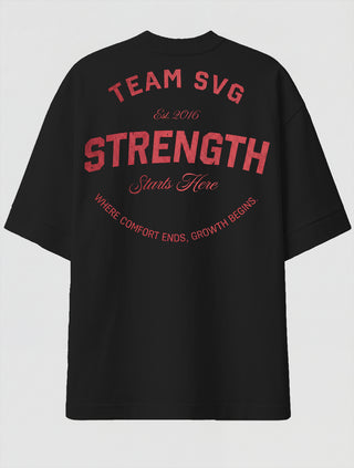 Camiseta Oversized Premium - Strength Starts Here