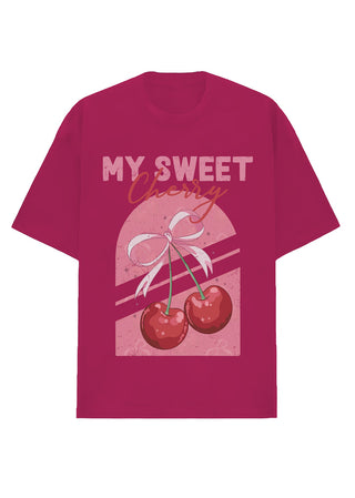 Camiseta Oversized Premium - Sweet Cherry