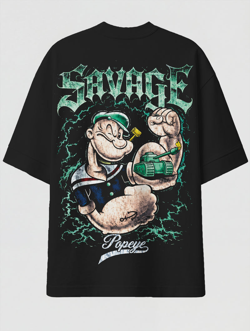 Camiseta Oversized Premium - Tank Popeye