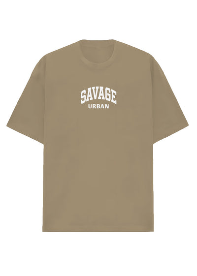 Camiseta Oversized Premium -  Urban Savage Cáqui