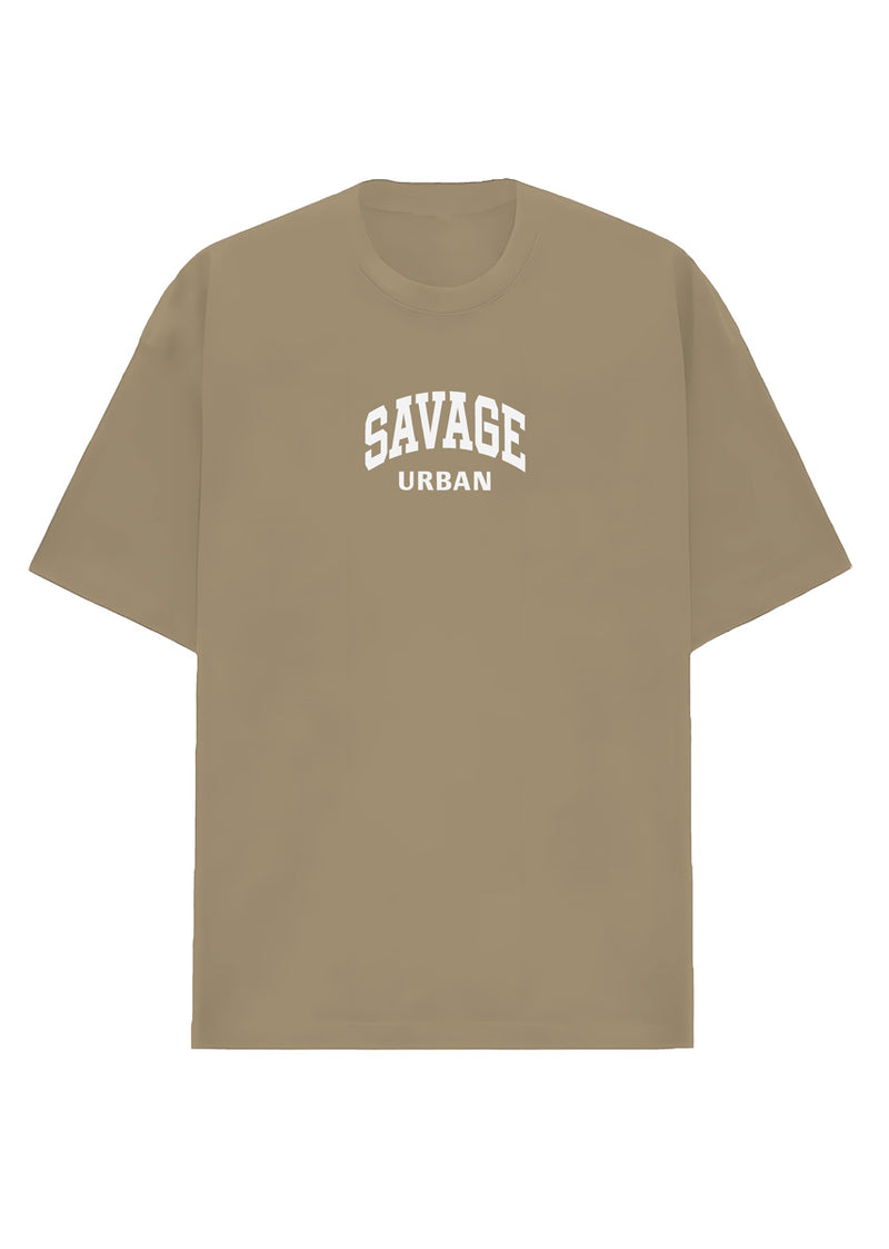 Camiseta Oversized Premium -  Urban Savage Cáqui
