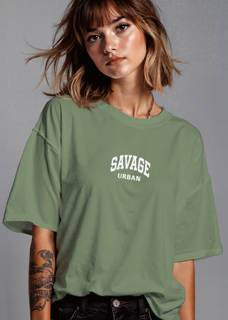 Camiseta Oversized Premium - Urban Savage Verde