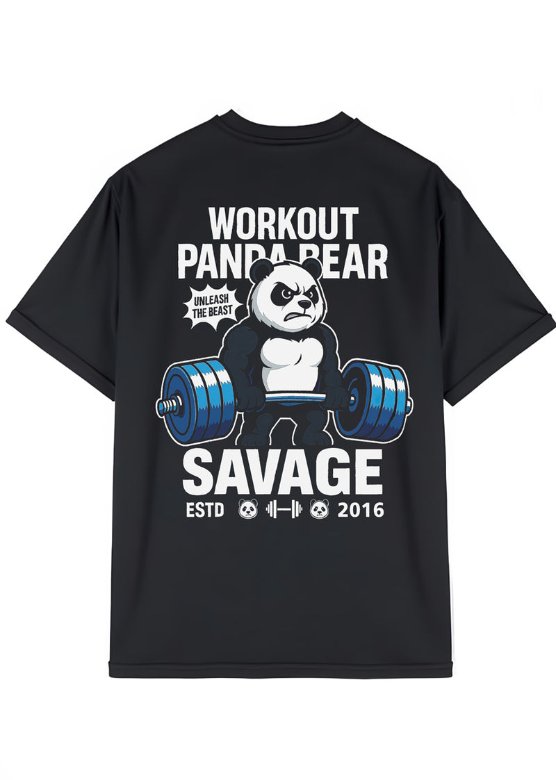 Camiseta Oversized Premium -  Workout Panda Bear