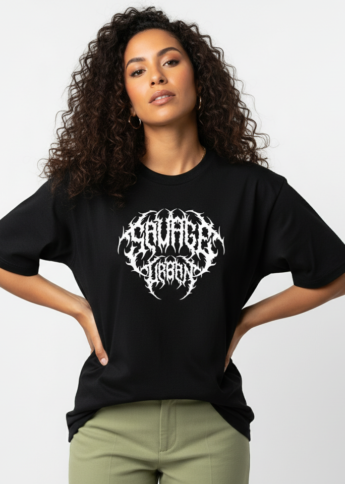 Camiseta Oversized Premium - Savage Urban Metal F