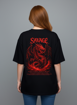 Camiseta Oversized Premium - Dragon of the Deep