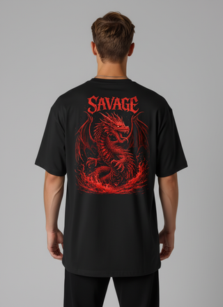 Camiseta Oversized Premium - Dragon of the Deep