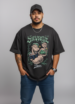 Camiseta Oversized Premium - Tank Popeye