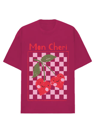 Camiseta Oversized Premium - Échecs Mon Cheri