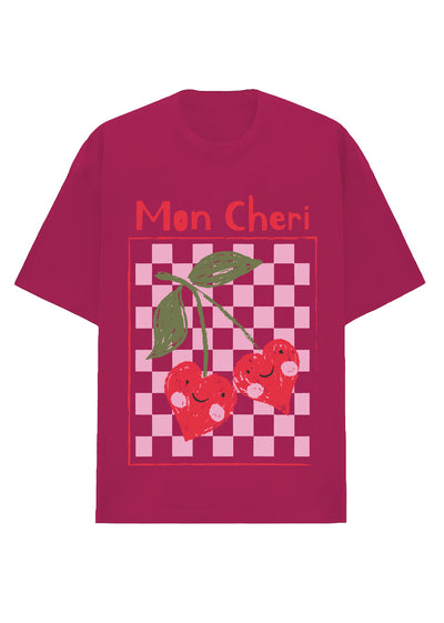 Camiseta Oversized Premium - Échecs Mon Cheri